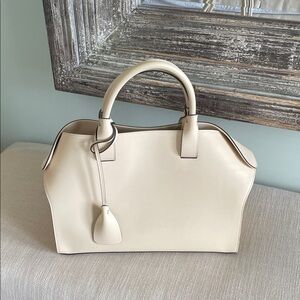 Chic Cream Satchel Bag